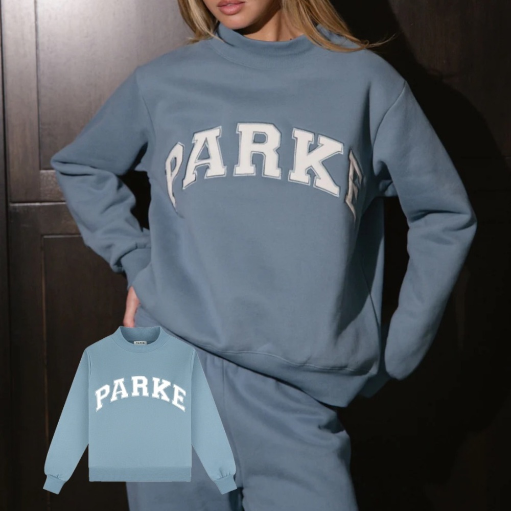 NWT Parke Sport Varsity Mockneck, Glacier Fleece